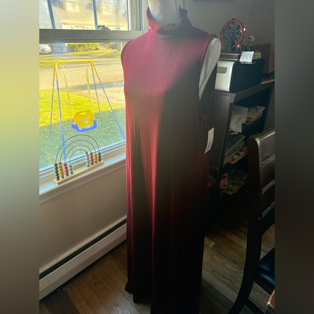 A new day burgundy maxi dress NWT - Picture 5 of 5